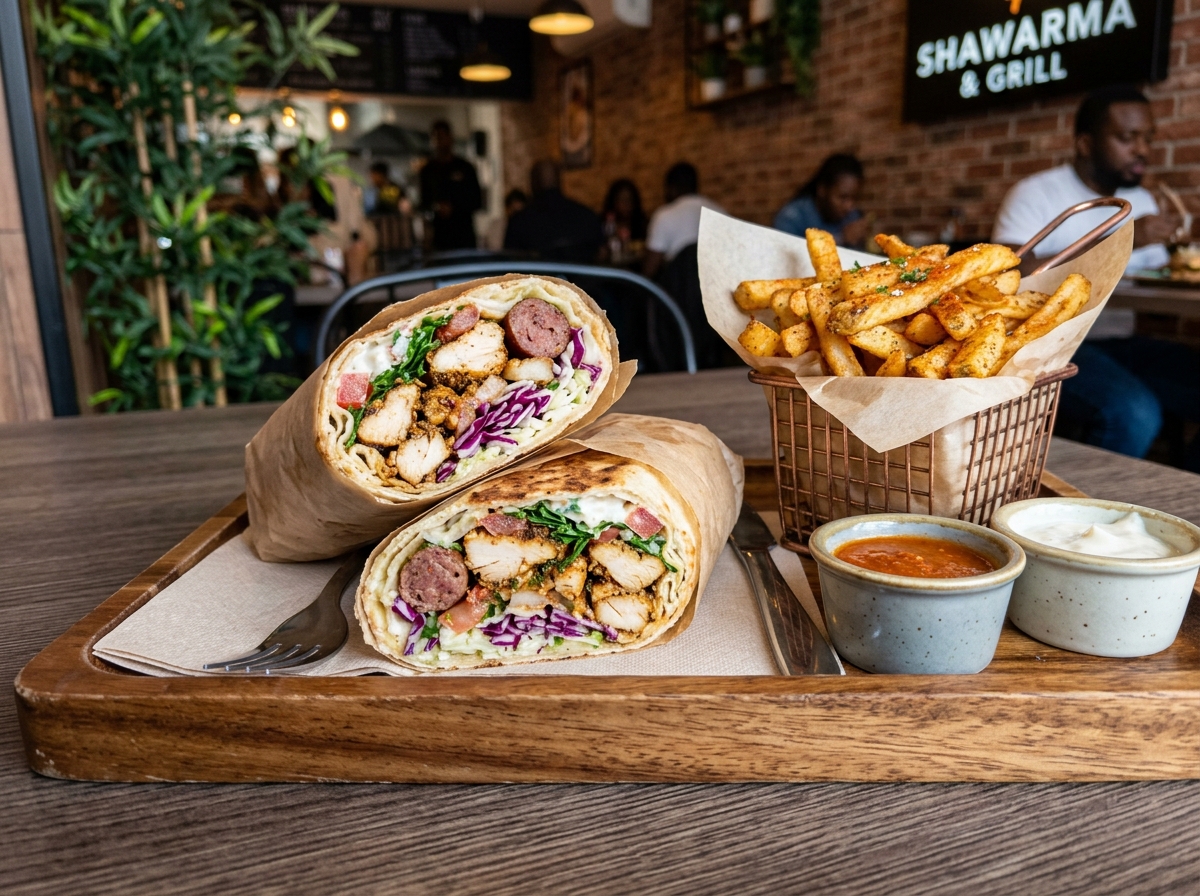 Loaded Chicken Shawarma Wrap